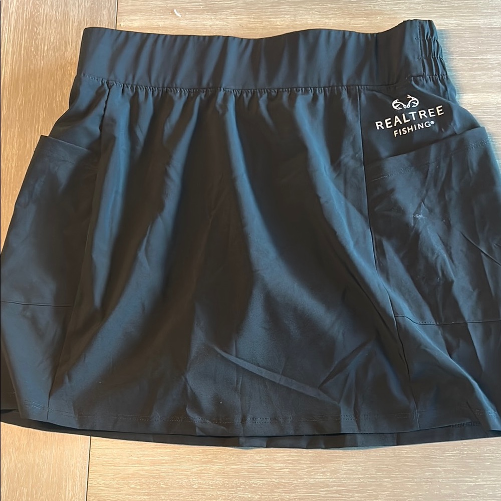 Realtree Fishing Black Athletic Skort